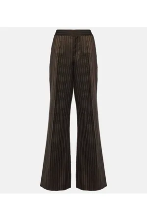 Jean Paul Gaultier Tattoo Weite Hose aus einem Wollgemisch