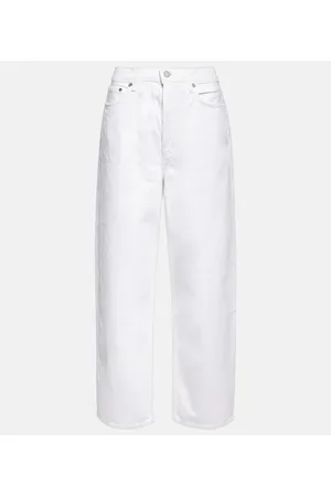 AGOLDE Mid-Rise Wide-Leg Jeans Dara