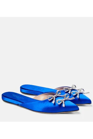 Giambattista Valli Verzierte Slippers aus Satin