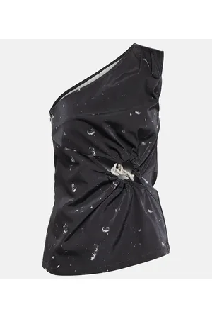 JACQUES WEI Bedrucktes One-Shoulder-Top