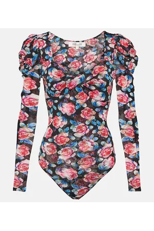 Diane von Furstenberg Bedruckter Body Erik aus Mesh