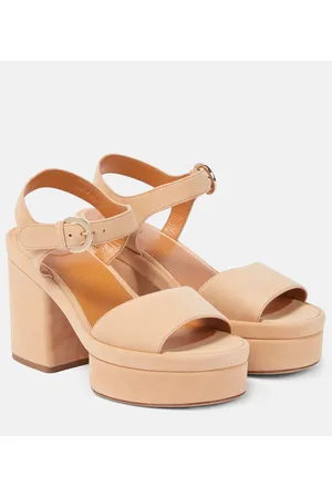 Chloé Chloé Plateausandalen Odina aus Veloursleder