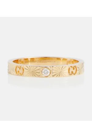 Gucci Ring Icon aus 18kt Gelbgold mit Diamant