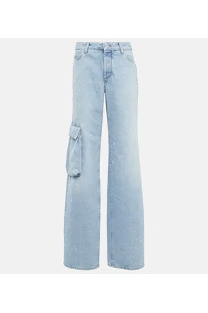 OFF-WHITE High-Rise Wide-Leg Jeans Toybox