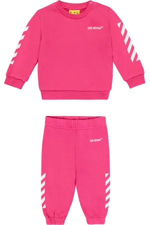 OFF-WHITE Baby Set Helvetica aus Sweatshirt und Jogginghose