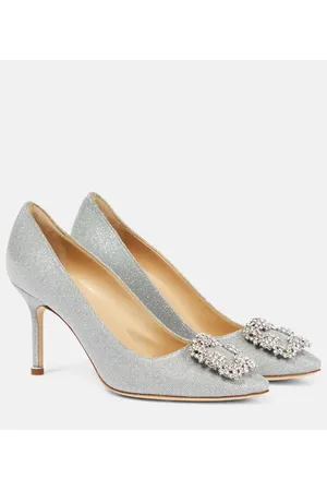 Manolo Blahnik Pumps Hangisi 90 mit Kristallen
