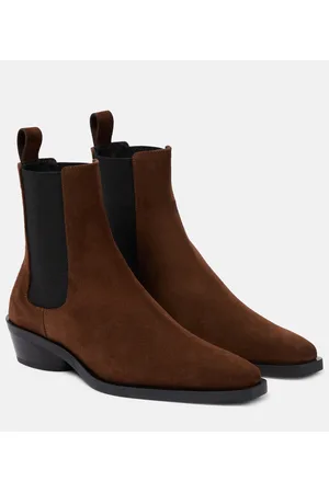 Proenza Schouler Chelsea Boots Bronco aus Veloursleder