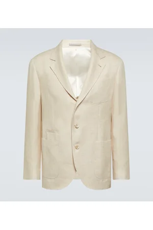 Brunello Cucinelli Jacke aus Leinen, Wolle und Seide