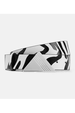 The Attico Gürtel aus Leder mit Animal-Print
