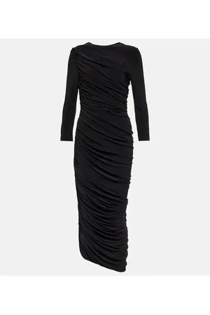 Norma Kamali Midikleid Diana aus Jersey