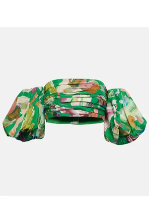 ALÉMAIS Alémais Cropped-Top Arlo aus Seide