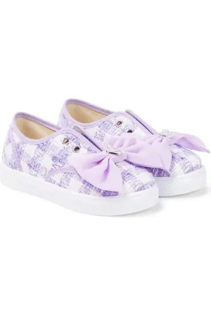 MONNALISA Verzierte Sneakers aus Bouclé
