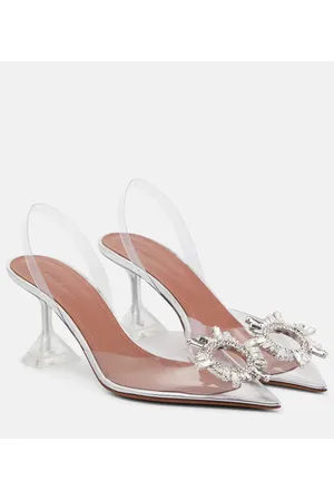 Amina Muaddi Verzierte Slingback-Pumps Begum