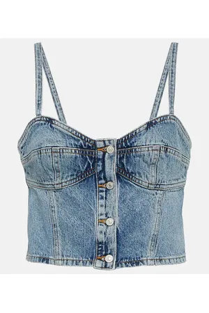 AGOLDE Cropped-Top Lola aus Denim
