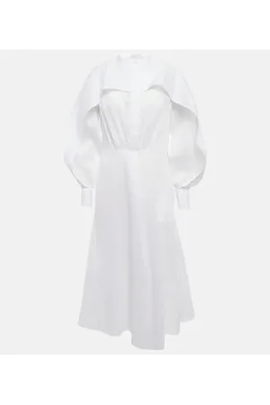 Jil Sander Hemdblusenkleid aus Baumwolle