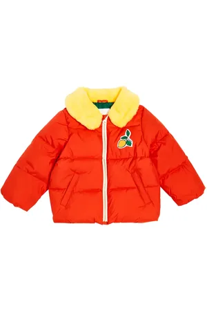 Mini Rodini Bedruckte Jacke mit Faux Fur