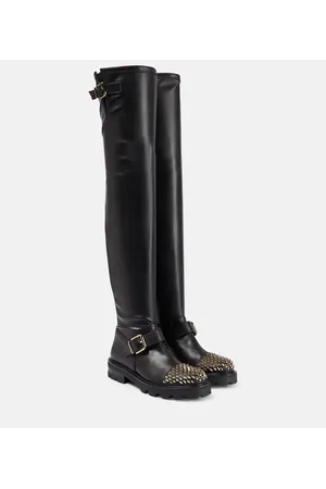 Jimmy Choo Overknee-Stiefel Biker II aus Leder