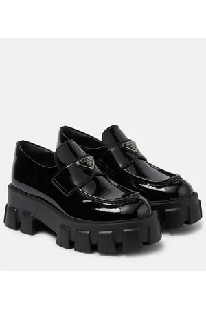 Prada Plateau-Loafers Monolith aus Leder