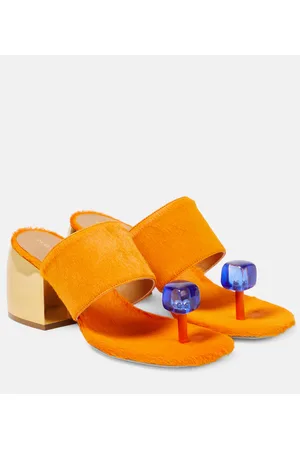 DRIES VAN NOTEN Verzierte Sandalen aus Kalbshaar