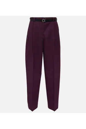 Jil Sander High-Rise-Hose aus Wolle