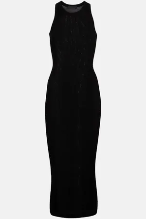 WARDROBE.NYC Midikleid aus Baumwoll-Jersey