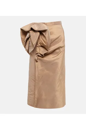 Maison Margiela Midirock aus einem Seidengemisch