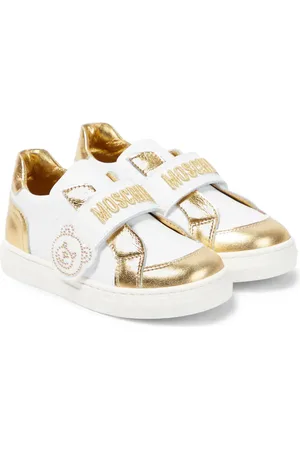 Moschino Sneakers mit Metallic-Leder