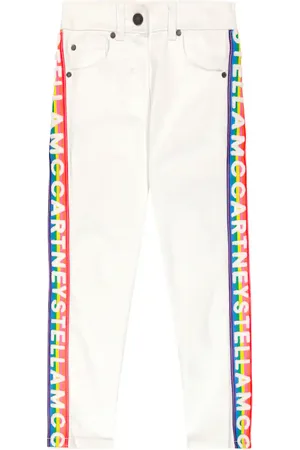 Stella McCartney Bestickte Jeans aus Baumwoll-Twill