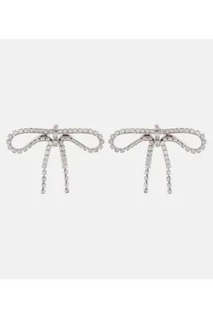 Balenciaga Ohrringe Archive Ribbon mit Kristallen