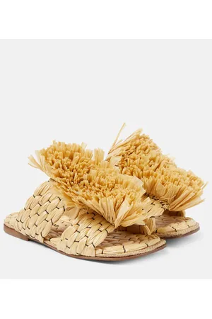 DRIES VAN NOTEN Sandalen aus Raffiabast