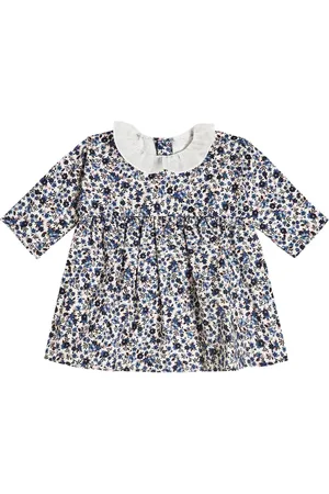 Il gufo Baby Bedrucktes Kleid aus Baumwolle