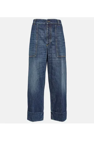 Bottega Veneta High-Rise Wide-Leg Jeans