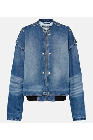 Y / PROJECT Bomberjacke Snap Off aus Denim
