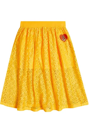 Mini Rodini Bestickter Rock aus Spitze