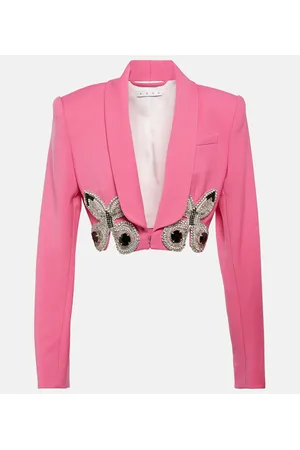 AREA Verzierter Blazer aus Wolle
