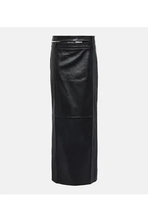 The Mannei Low-Rise-Maxirock Ararat aus Leder