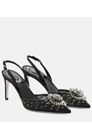 RENE CAOVILLA Verzierte Slingback-Pumps
