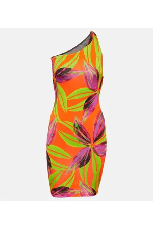 Louisa Ballou One-Shoulder-Minikleid Plunge