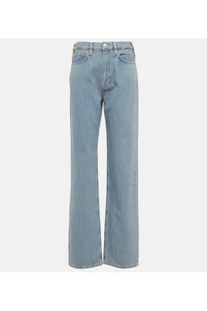 Frame High-Rise Straight Jeans Le Jane