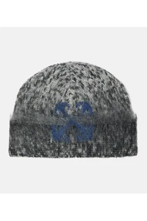 OFF-WHITE Mütze Label aus einem Mohairgemisch