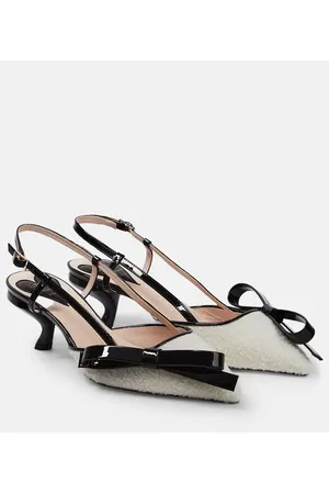 Roger Vivier Slingback-Pumps Virgule aus Bouclé