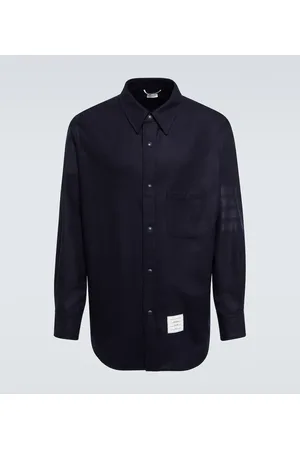 Thom Browne Hemdjacke 4-Bar aus Flanell