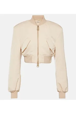 Khaite Cropped-Bomberjacke Reggie aus Satin