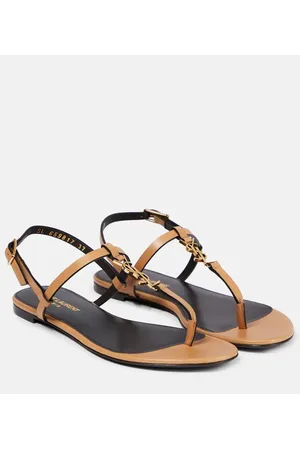 Saint Laurent Sandalen Cassandre aus Leder