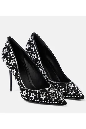 Balmain Pumps Ruby aus Veloursleder mit Kristallen
