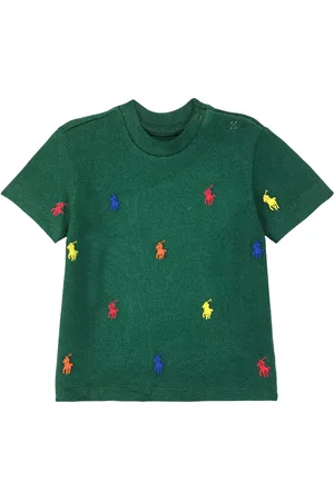 Ralph Lauren Baby Besticktes T-Shirt aus Baumwoll-Piqué