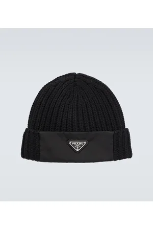 Prada Mütze aus Wolle und Re-Nylon