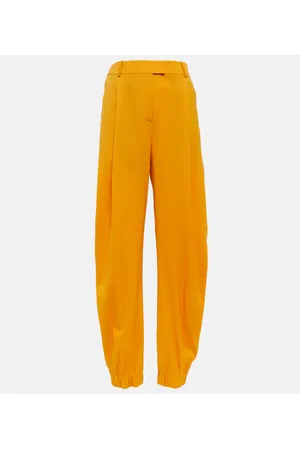 The Attico High-Rise Hose Rey aus Woll-Gabardine