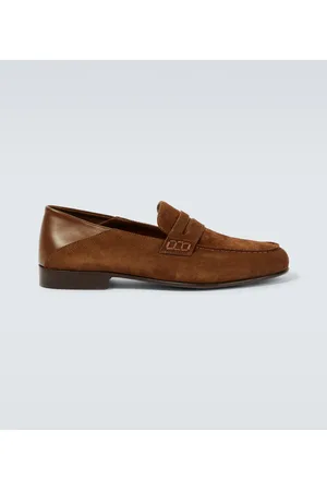 Manolo Blahnik Loafers Plymouth aus Veloursleder