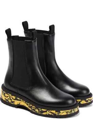 VERSACE Chelsea Boots Stivalleto aus Leder